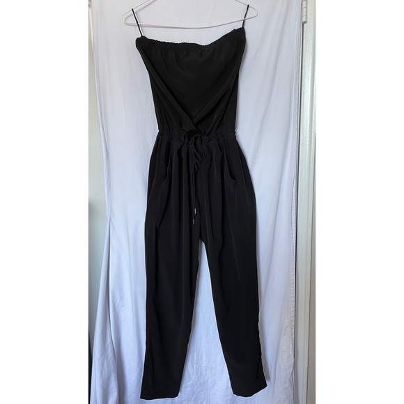 TAPERED BLACK JUMPSUIT - Picture 2 of 3